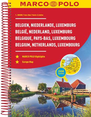 MARCO POLO Reiseatlas Benelux 1:200.000