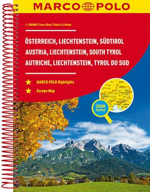 MARCO POLO Reiseatlas Österreich, Liechtenstein, Südtirol 1:200.000