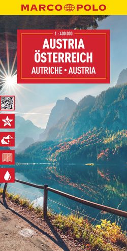 MARCO POLO Reisekarte Österreich 1:400.000