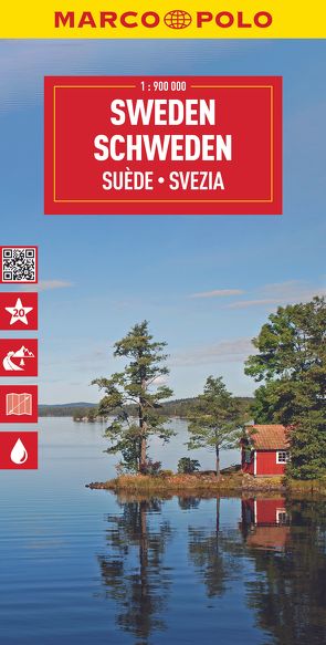 MARCO POLO Reisekarte Schweden 1:900.000