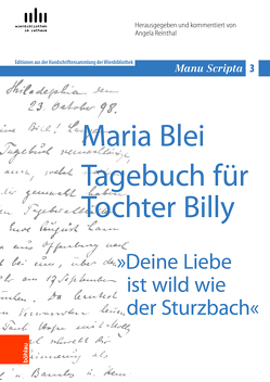 Maria Blei: Tagebuch für Tochter Billy von Reinthal,  Angela