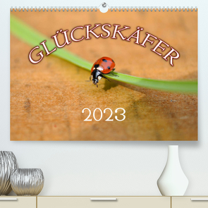 Marienkäfer 2023 (Premium, hochwertiger DIN A2 Wandkalender 2023, Kunstdruck in Hochglanz) von Geduldig,  Bildagentur