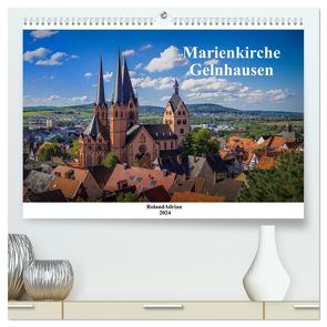 Marienkirche Gelnhausen (hochwertiger Premium Wandkalender 2024 DIN A2 quer), Kunstdruck in Hochglanz von Adrian,  Roland