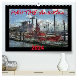 MARITIME Ansichten (hochwertiger Premium Wandkalender 2024 DIN A2 quer), Kunstdruck in Hochglanz von URSfoto,  URSfoto