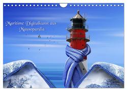 Maritime Digitalkunst aus Mausopardia (Wandkalender 2024 DIN A4 quer), CALVENDO Monatskalender von Jüngling,  Monika