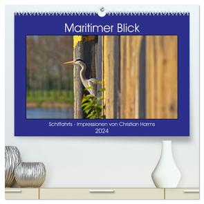 Maritimer Blick (hochwertiger Premium Wandkalender 2024 DIN A2 quer), Kunstdruck in Hochglanz von Harms,  Christian