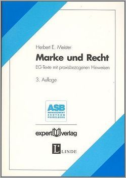 Marke und Recht von Meister,  Herbert E.