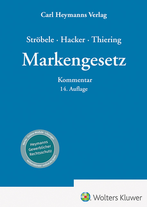 Markengesetz von Hacker,  Franz, Ströbele,  Paul, Thiering,  Frederik