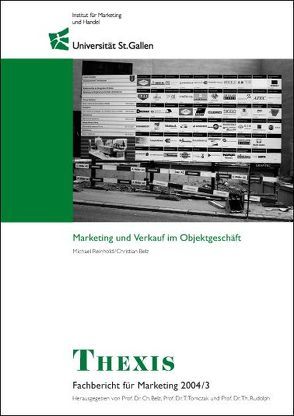 Marketing und Verkauf im Objektgeschäft von Belz,  Christian, Reinhold,  Michael
