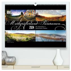 Markgräflerland-Panoramen – Vier Jahreszeiten in der Toskana Deutschlands (hochwertiger Premium Wandkalender 2024 DIN A2 quer), Kunstdruck in Hochglanz von Bieg,  Sabine