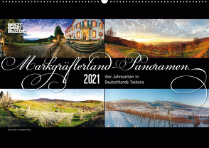 Markgräflerland-Panoramen – Vier Jahreszeiten in der Toskana Deutschlands (Wandkalender 2021 DIN A2 quer) von Bieg,  Sabine