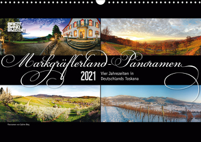Markgräflerland-Panoramen – Vier Jahreszeiten in der Toskana Deutschlands (Wandkalender 2021 DIN A3 quer) von Bieg,  Sabine