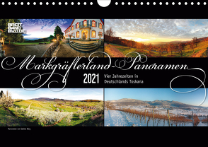Markgräflerland-Panoramen – Vier Jahreszeiten in der Toskana Deutschlands (Wandkalender 2021 DIN A4 quer) von Bieg,  Sabine