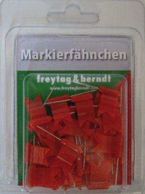 Markierfähnchen wehend, Rot von Freytag-Berndt und Artaria KG