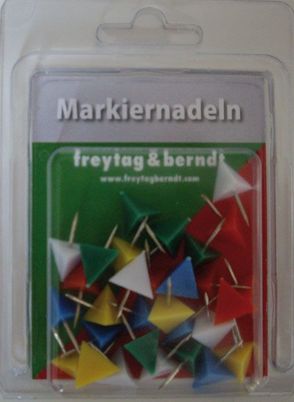 Markiernadeln Pyramide, Bunt von Freytag-Berndt und Artaria KG