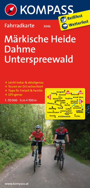 KOMPASS Fahrradkarte Märkische Heide – Dahme – Unterspreewald von KOMPASS-Karten GmbH