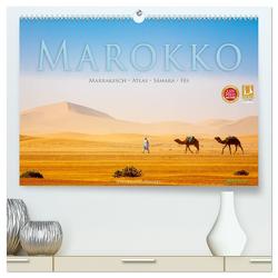 Marokko: Marrakesch, Atlas, Sahara, Fès (hochwertiger Premium Wandkalender 2024 DIN A2 quer), Kunstdruck in Hochglanz von Benninghofen,  Jens