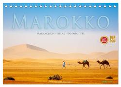 Marokko: Marrakesch, Atlas, Sahara, Fès (Tischkalender 2024 DIN A5 quer), CALVENDO Monatskalender von Benninghofen,  Jens