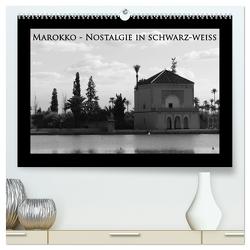 Marokko – Nostalgie in schwarz-weiss (hochwertiger Premium Wandkalender 2024 DIN A2 quer), Kunstdruck in Hochglanz von Schiffer,  Michaela