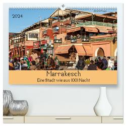 Marrakesch – Eine Stadt wie aus 1001 Nacht (hochwertiger Premium Wandkalender 2024 DIN A2 quer), Kunstdruck in Hochglanz von Hoffmann,  Jörg
