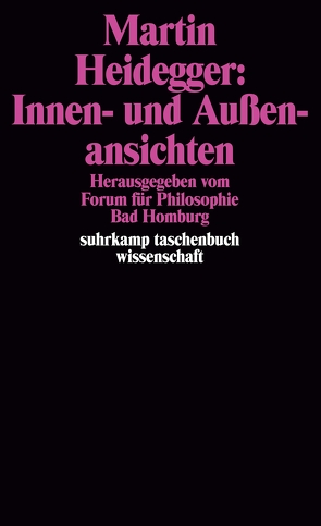 Martin Heidegger: Innen- und Außenansichten von Blasche,  Siegfried, Forum für Philosophie Bad Homburg, Köhler,  Wolfgang R, Kuhlmann,  Wolfgang, Rohs,  Peter