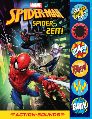 Marvel Spider-Man – Spider-Zeit! – Action-Soundbuch mit 6 Geräuschen und 4 Comicgeschichten für Kinder ab 6 Jahren