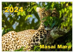 Masai Mara 2024 (Wandkalender 2024 DIN A2 quer), CALVENDO Monatskalender von Gerd-Uwe Neukamp,  Dr.
