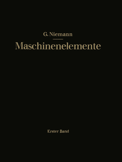 Maschinenelemente von Niemann,  Gustav