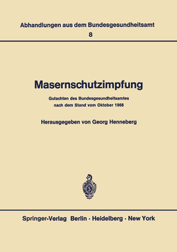 Masernschutzimpfung von Henneberg,  G.