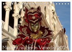Maskenzauber in Venedig 2024 (Tischkalender 2024 DIN A5 quer), CALVENDO Monatskalender von Jordan,  Diane
