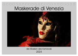Maskerade di Venezia (Tischkalender 2024 DIN A5 quer), CALVENDO Monatskalender von Aichner,  Joe