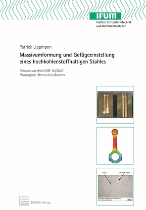 Massivumformung und Gefügeeinstellung eines hochkohlenstoffhaltigen Stahles von Behrens,  Bernd-Arno, Lippmann,  Patrick