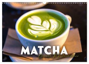 Matcha – Grüner Muntermacher (Wandkalender 2024 DIN A3 quer), CALVENDO Monatskalender von SF,  SF