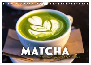 Matcha – Grüner Muntermacher (Wandkalender 2024 DIN A4 quer), CALVENDO Monatskalender von SF,  SF