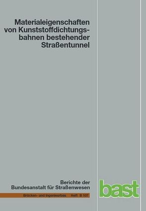 Materialeigenschaften von Kunststoffdichtungsbahnen bestehender Straßentunnel von Bronstein,  Zori, Brummermann,  Katrin, Robertson,  Daniela