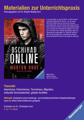 Materialien zur Unterrichtspraxis – Morton Rhue: Dschihad Online von Reddig-Korn,  Birgitta