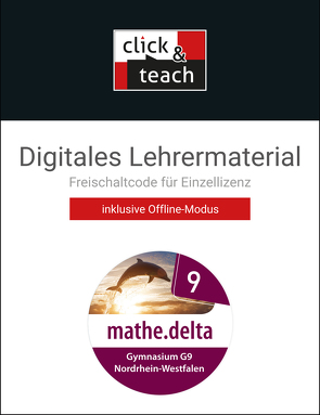 mathe.delta – Nordrhein-Westfalen / mathe.delta NRW click & teach 9 Box von Castelli,  Sabine