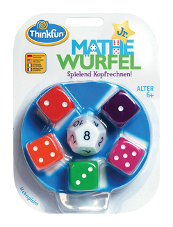 ThinkFun – 76316 – Mathe Würfel Junior – Grundrechenarten spielerisch Vertiefen, lernen ohne es zu merken. Ein Würfelspiel für Kinder ab 6 Jahren von Ritchie,  Sam