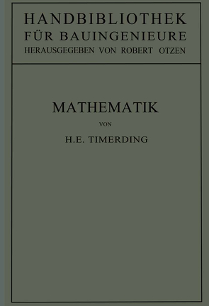 Mathematik von Otzen,  Robert, Timerding,  H.E.