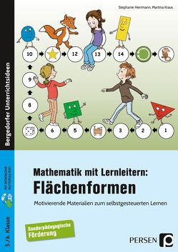Mathematik mit Lernleitern: Flächenformen von Herrmann,  Stephanie, Kraus,  Martina