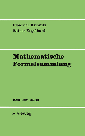 Mathematische Formelsammlung von Engelhard,  Rainer, Kemnitz,  Arnfried