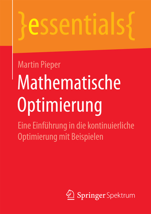 Mathematische Optimierung von Pieper,  Martin