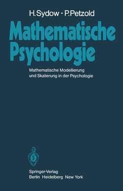 Mathematische Psychologie von Hagendorf,  Herbert, Krause,  B, Petzold,  P., Sydow,  H