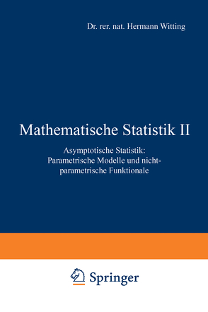 Mathematische Statistik II von Müller-Funk,  Ulrich, Witting,  Hermann