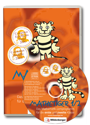 Mathetiger 1/2. Lernprogramm für 1. und 2. Klasse / Mathetiger 1/2, Homeversion, Einzellizenz, CD-ROM von Heidenreich,  Matthias, Laubis,  Thomas, Wulfers,  Katrin