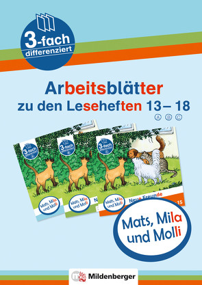 Mats, Mila und Molli – Arbeitsblätter zu den Leseheften 13 – 18 (A B C) von Heinisch,  Gabriele, Wolber,  Axel