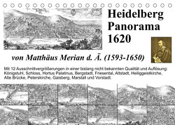 Matthäus Merian Heidelberg Panorama 1620 (Tischkalender 2022 DIN A5 quer) von Liepke,  Claus
