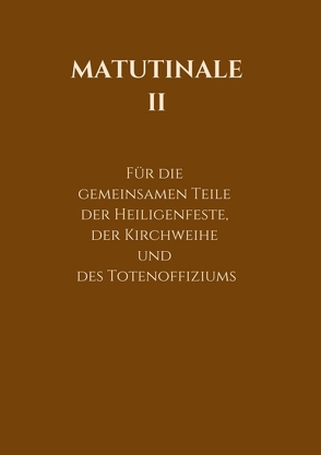 Matutinale II von Hofer,  R.