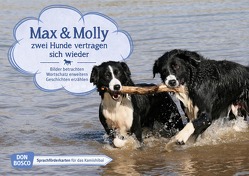 Max und Molly – zwei Hunde vertragen sich wieder. Kamishibai Bildkartenset. von Wieber,  Monika