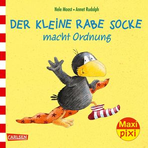 Maxi Pixi 232: VE 5 Der kleine Rabe Socke macht Ordnung (5 Exemplare) von Moost,  Nele, Rudolph,  Annet